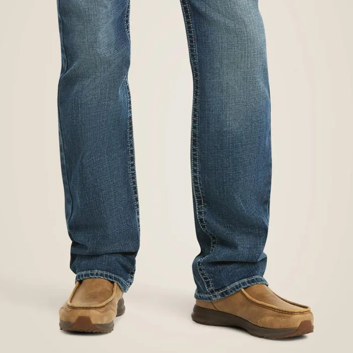 Denim Men Ariat M7 Rocker Stretch Coltrane Stackable Straight Leg Jean Silverton