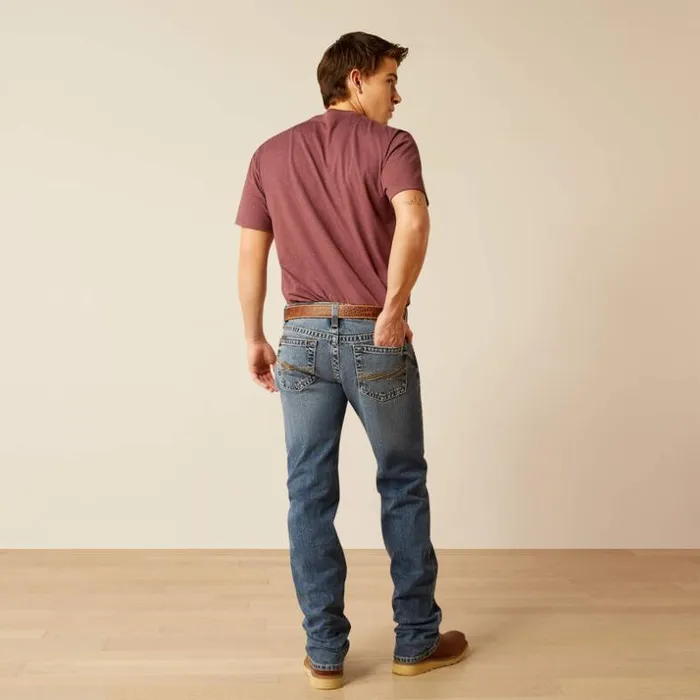 Denim Men Ariat M7 Slim Warrack Straight Jean Livermore