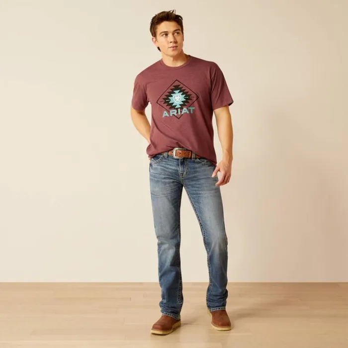 Denim Men Ariat M7 Slim Warrack Straight Jean Livermore