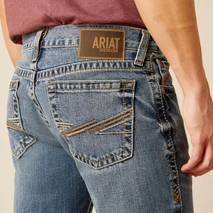 Denim Men Ariat M7 Slim Warrack Straight Jean Livermore