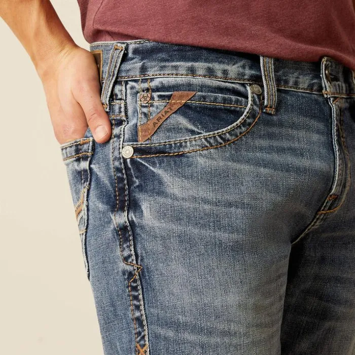 Denim Men Ariat M7 Slim Warrack Straight Jean Livermore