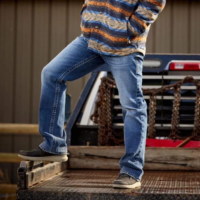 Denim Men Ariat M7 Slim Warrack Straight Jean Livermore