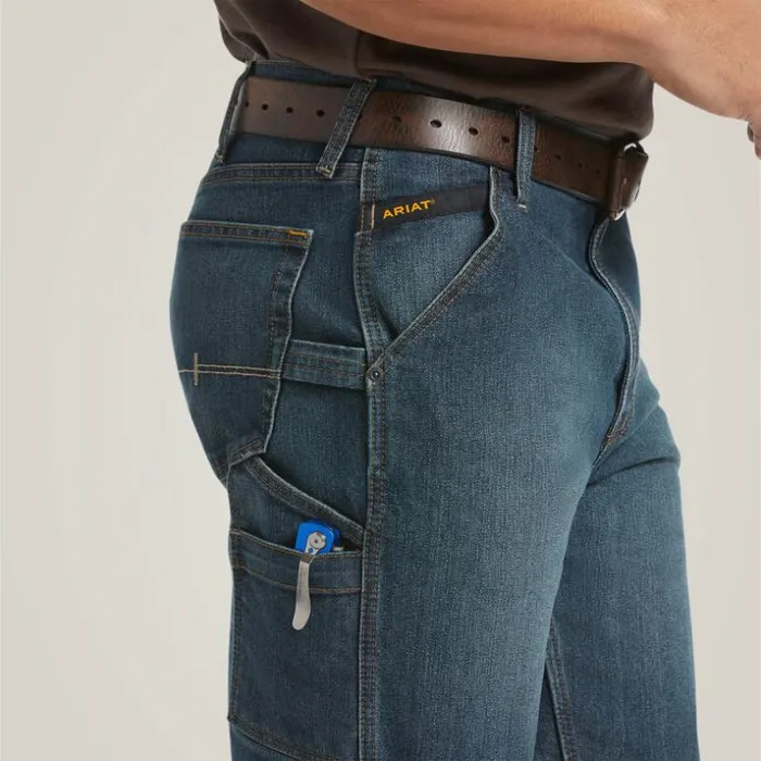 Denim Men Ariat Rebar DuraStretch Denim Utility Short Phantom Denim Men Ariat Rebar DuraStretch Denim Utility Short Phantom