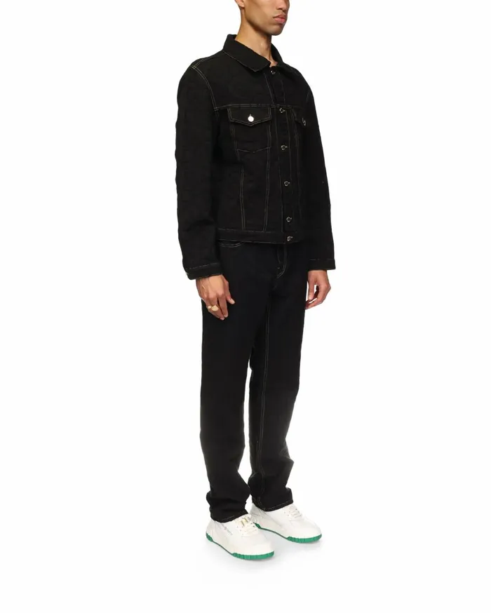 Denim Men Casablanca Paris Monogram Jacquard Denim Jacket