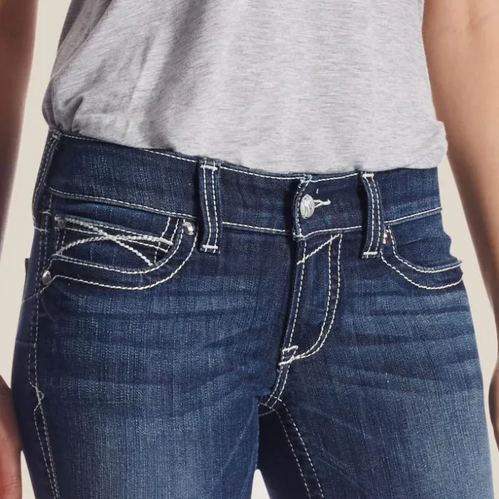 Denim Women Ariat REAL Low Rise Stretch Rosy Whipstitch Boot Cut Jean Lakeshore Denim Women Ariat REAL Low Rise Stretch Rosy Whipstitch Boot Cut Jean Lakeshore