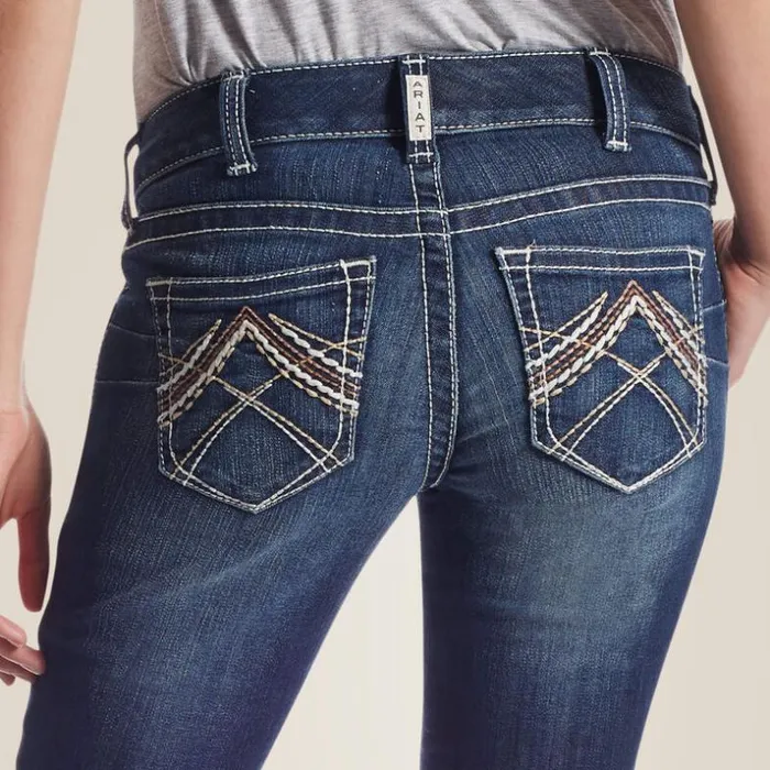 Denim Women Ariat REAL Low Rise Stretch Rosy Whipstitch Boot Cut Jean Lakeshore Denim Women Ariat REAL Low Rise Stretch Rosy Whipstitch Boot Cut Jean Lakeshore