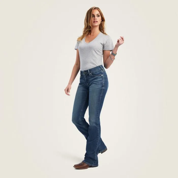 Denim Women Ariat REAL Maisie Boot Cut Jean Torrance Denim Women Ariat REAL Maisie Boot Cut Jean Torrance