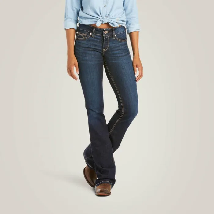 Denim Women Ariat REAL Mid Rise Arrow Fit Jocelyn Boot Cut Jean Nashville
