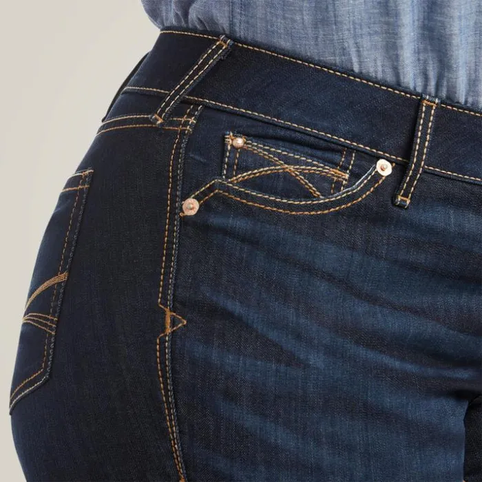 Denim Women Ariat REAL Mid Rise Arrow Fit Jocelyn Boot Cut Jean Nashville