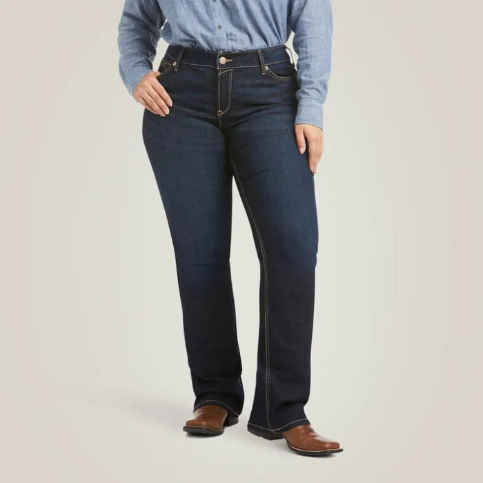 Denim Women Ariat REAL Mid Rise Arrow Fit Jocelyn Boot Cut Jean Nashville