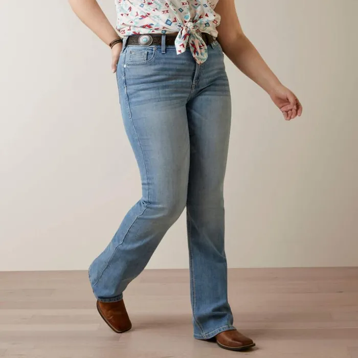 Denim Women Ariat REAL Perfect Rise Brianna Boot Cut Jean Oklahoma Denim Women Ariat REAL Perfect Rise Brianna Boot Cut Jean Oklahoma