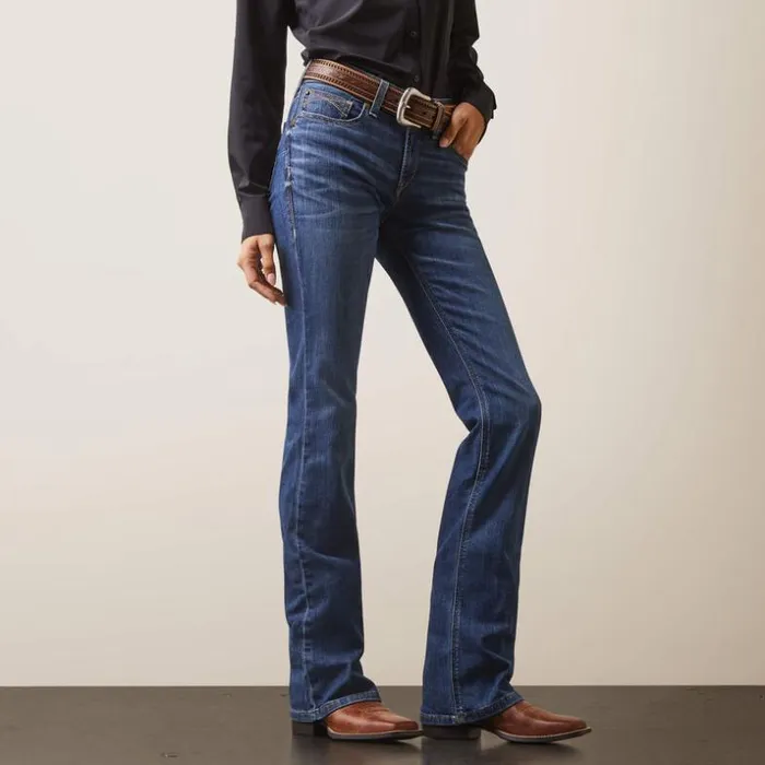 Denim Women Ariat REAL Perfect Rise Leila Boot Cut Jean Irvine