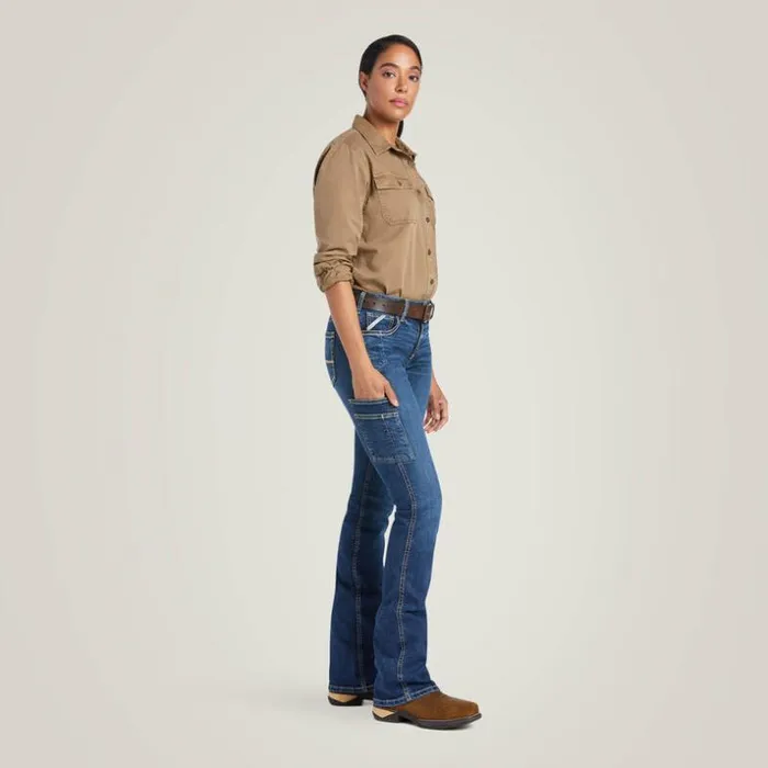 Denim Women Ariat Rebar Work Flex Perfect Rise Riveter Boot Cut Jean Pilar Denim Women Ariat Rebar Work Flex Perfect Rise Riveter Boot Cut Jean Pilar