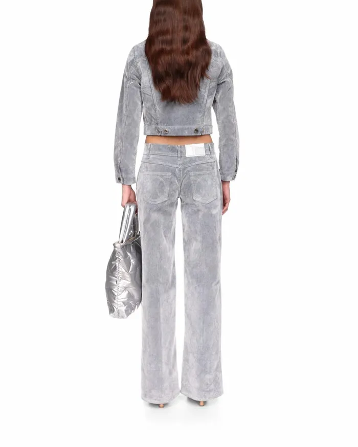 Denim Women Casablanca Paris Peach Texture Jeans