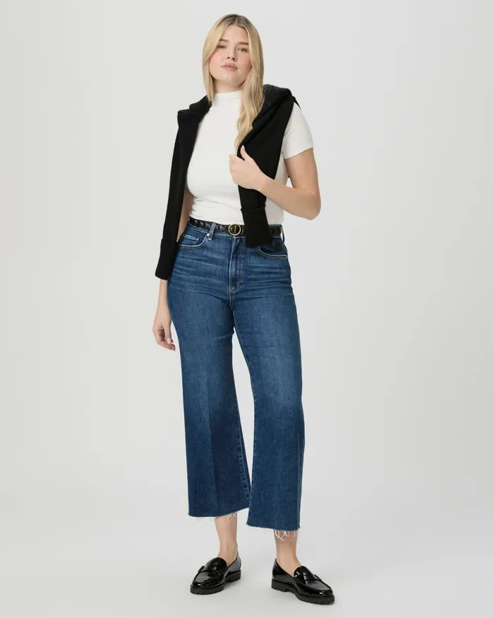 Denim Women PAIGE Flaunt Denim Spotlight Wide Leg Jean 8211 Vignette