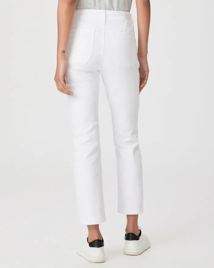 Denim Women PAIGE Mayslie Straight Ankle Pant 8211 Crisp White Denim Women PAIGE Mayslie Straight Ankle Pant 8211 Crisp White