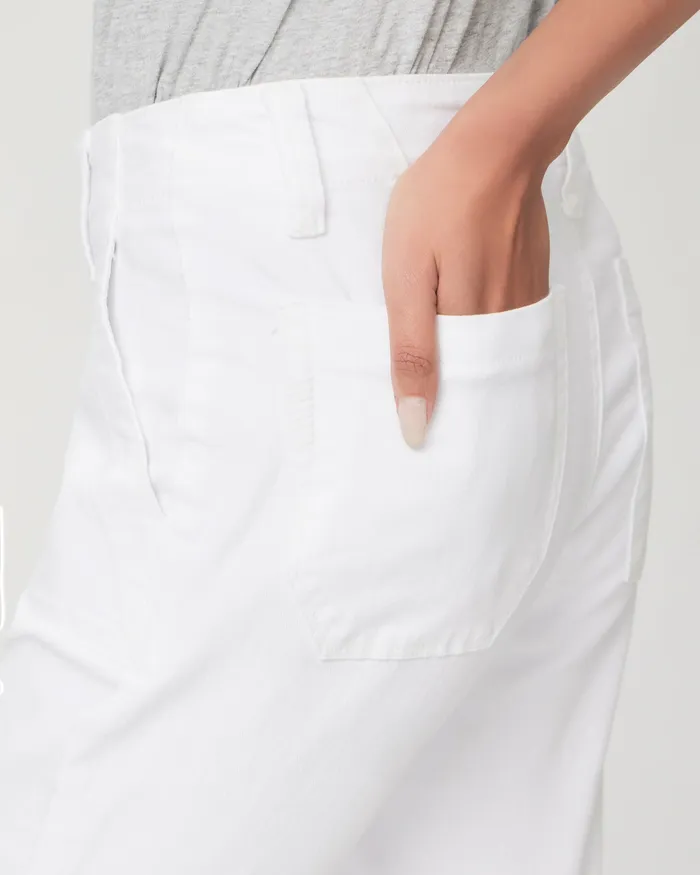 Denim Women PAIGE Mayslie Straight Ankle Pant 8211 Crisp White Denim Women PAIGE Mayslie Straight Ankle Pant 8211 Crisp White