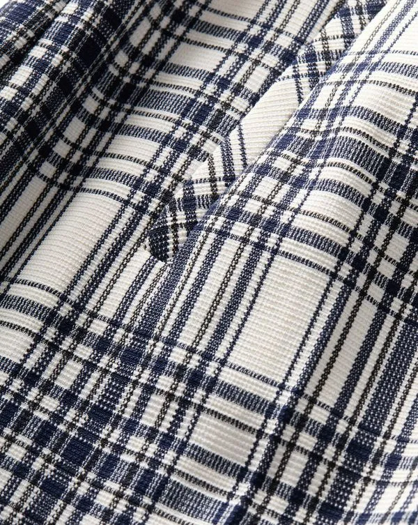 Dova Plaid Pant Ivoryandnavy Women Veronica Beard Pants Dova Plaid Pant Ivoryandnavy Women Veronica Beard Pants