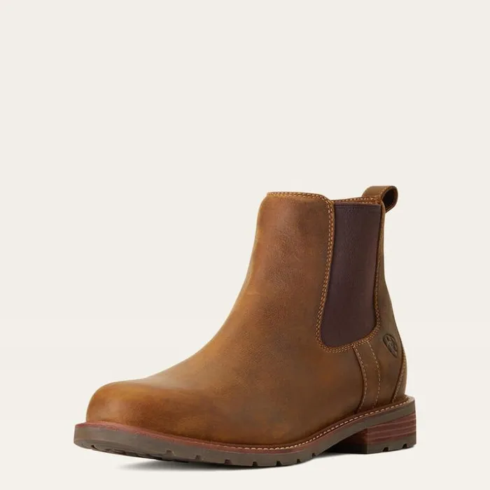 Dress and Fashion Boots Men Ariat Wexford Waterproof Chelsea Boot Weathered Brown Dress and Fashion Boots Men Ariat Wexford Waterproof Chelsea Boot Weathered Brown