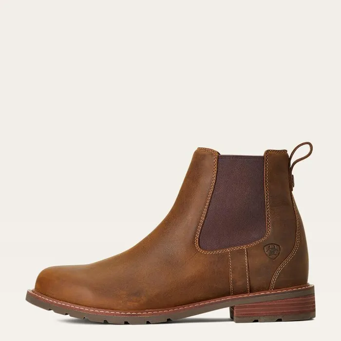 Dress and Fashion Boots Men Ariat Wexford Waterproof Chelsea Boot Weathered Brown Dress and Fashion Boots Men Ariat Wexford Waterproof Chelsea Boot Weathered Brown