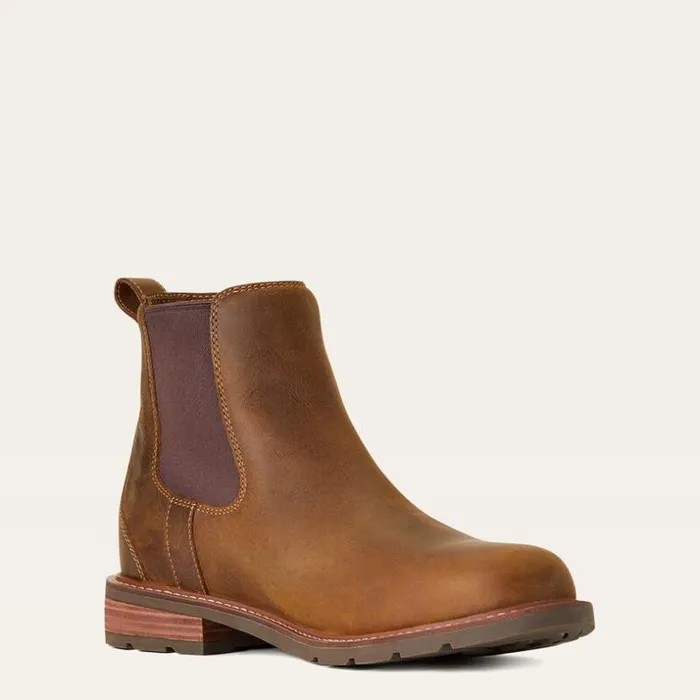 Dress and Fashion Boots Men Ariat Wexford Waterproof Chelsea Boot Weathered Brown Dress and Fashion Boots Men Ariat Wexford Waterproof Chelsea Boot Weathered Brown