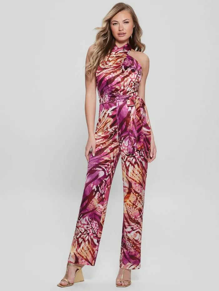 Dresses and Jumpsuits Women GUESS Eco Rose Printed Jumpsuit Colorfull Animalier Dresses and Jumpsuits Women GUESS Eco Rose Printed Jumpsuit Colorfull Animalier