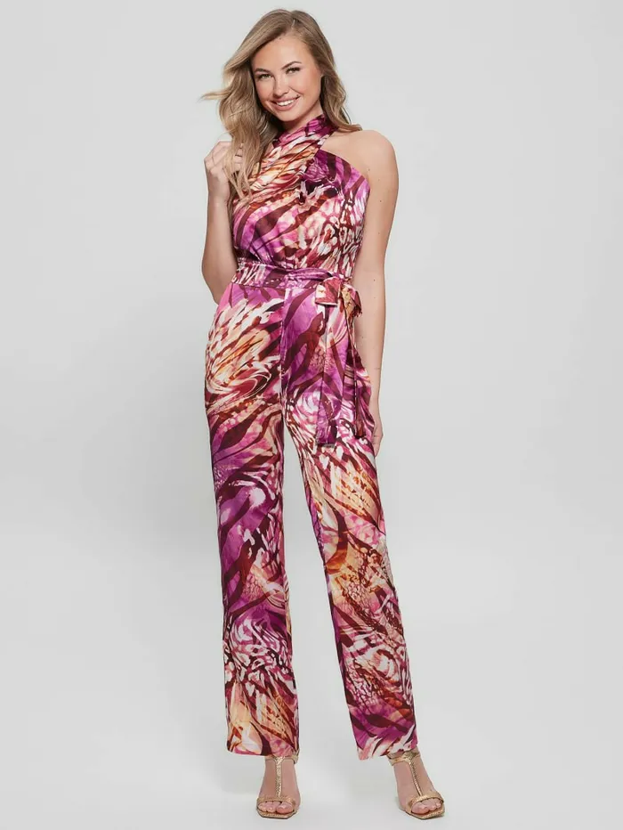 Dresses and Jumpsuits Women GUESS Eco Rose Printed Jumpsuit Colorfull Animalier