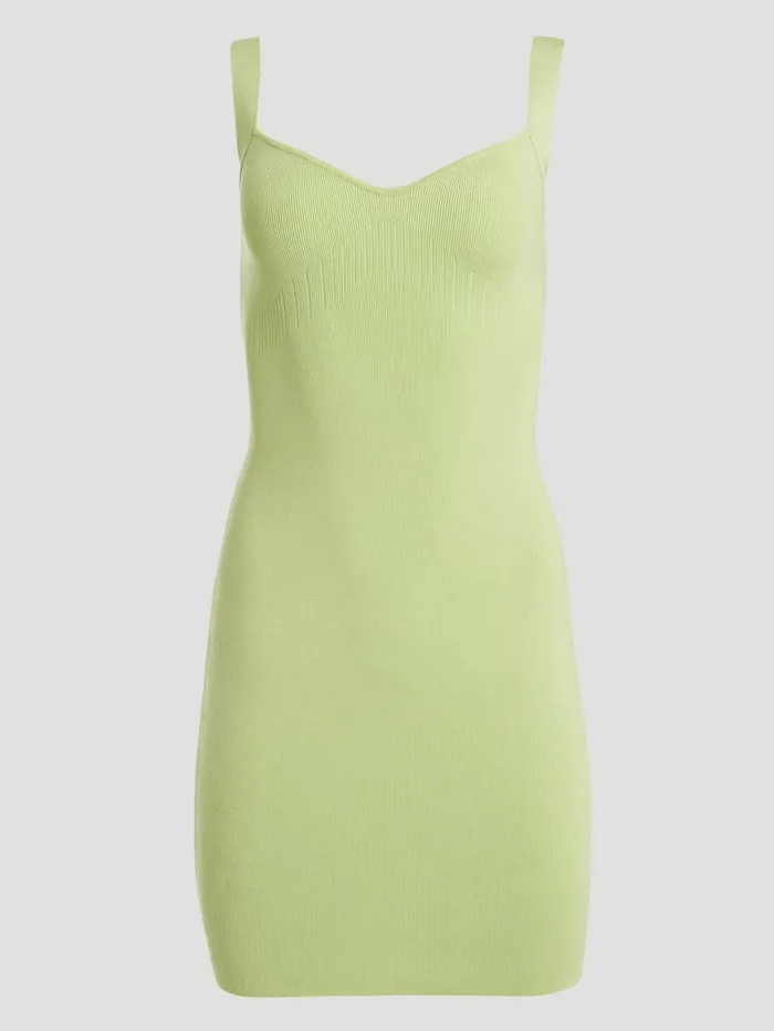 Dresses and Jumpsuits Women GUESS Mirage Anise Rib Dress Honeydew Green Dresses and Jumpsuits Women GUESS Mirage Anise Rib Dress Honeydew Green