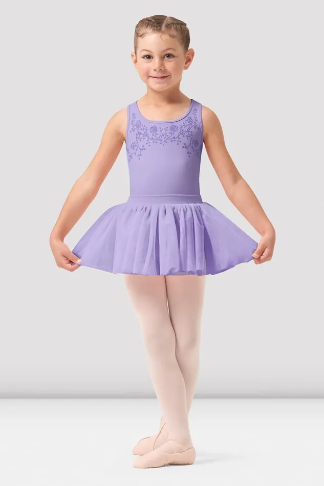 Dresses Girls Leila Cross Back Tutu Dress Lilac Bloch Children