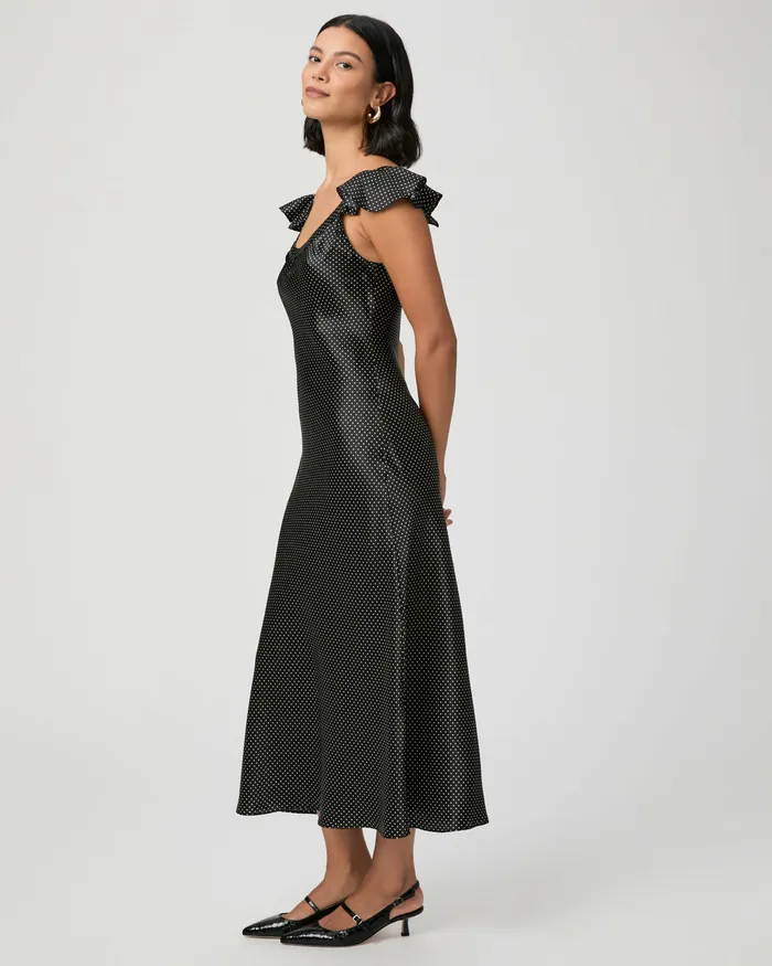 Dresses PAIGE Women Agoura Dress 8211 BlackTravertine Silk Dresses PAIGE Women Agoura Dress 8211 BlackTravertine Silk