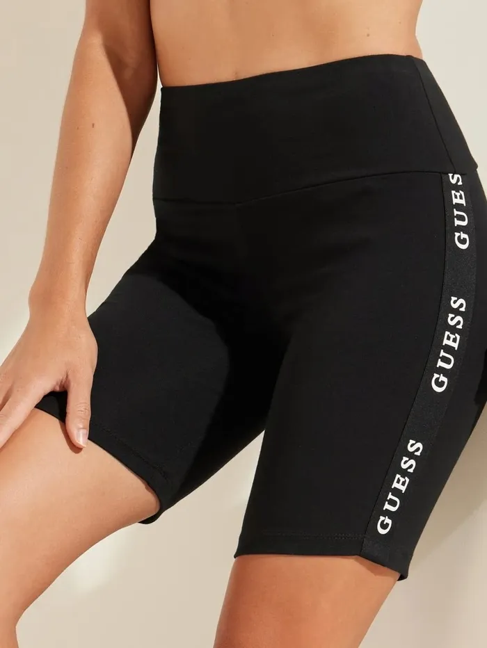 Eco ALine Biker Shorts Black Activewear GUESS Women