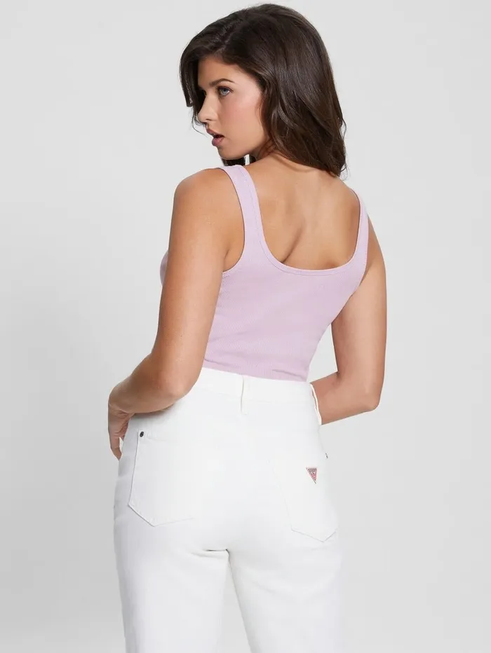 Eco Diamond Girl Tank Top Linen Lilac Women Tops GUESS Eco Diamond Girl Tank Top Linen Lilac Women Tops GUESS