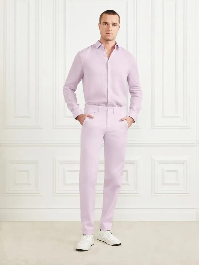 Eco New Original Chino Pant New Light Lilac Pants and Shorts GUESS Men