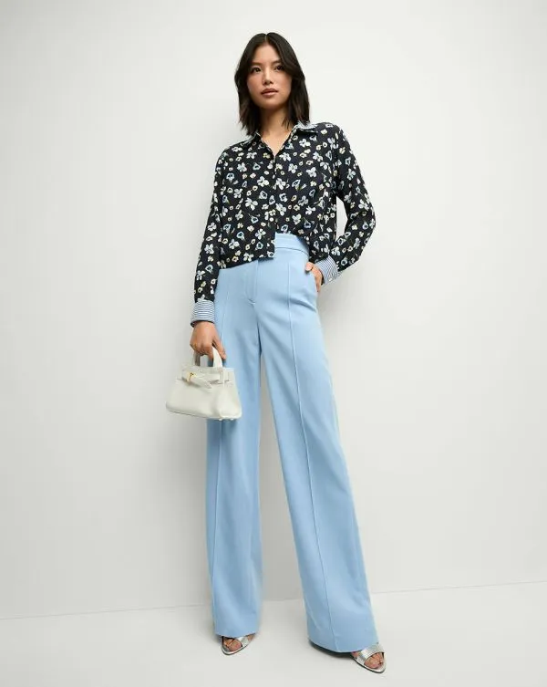 Edia Pant Blue Sky Women Veronica Beard Pants