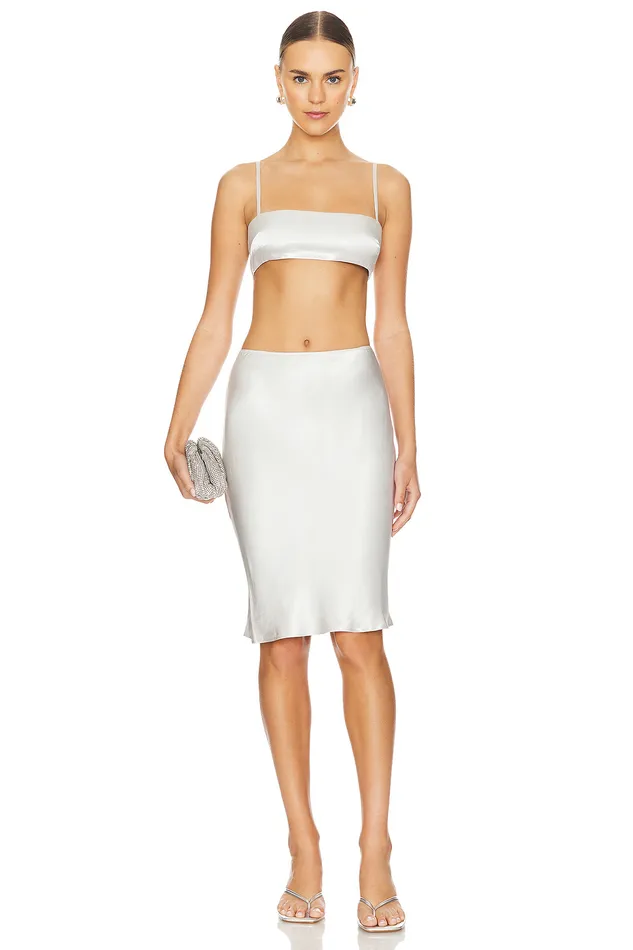 Elaine Top Silver Grey Women Lovers and Friends Tops Elaine Top Silver Grey Women Lovers and Friends Tops