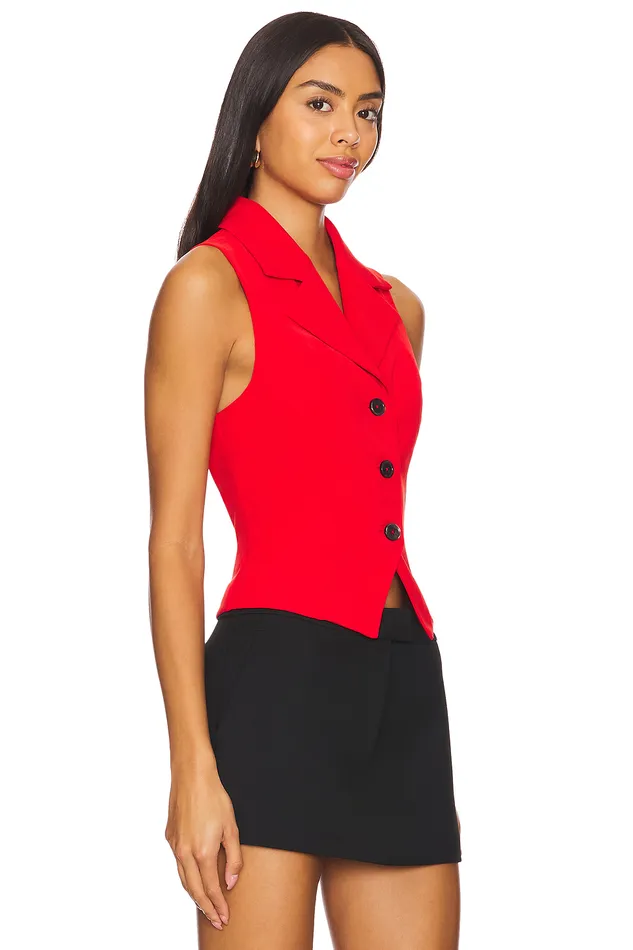 Elena Vest Top Red Women Lovers and Friends Tops Elena Vest Top Red Women Lovers and Friends Tops