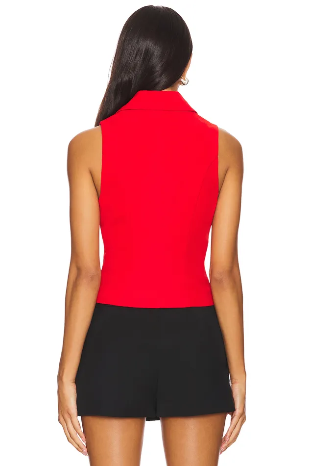 Elena Vest Top Red Women Lovers and Friends Tops Elena Vest Top Red Women Lovers and Friends Tops