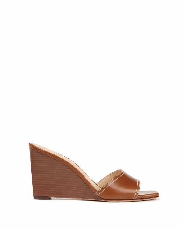 Ellen Wedge Sandal Caramel Women Veronica Beard Shoes Ellen Wedge Sandal Caramel Women Veronica Beard Shoes