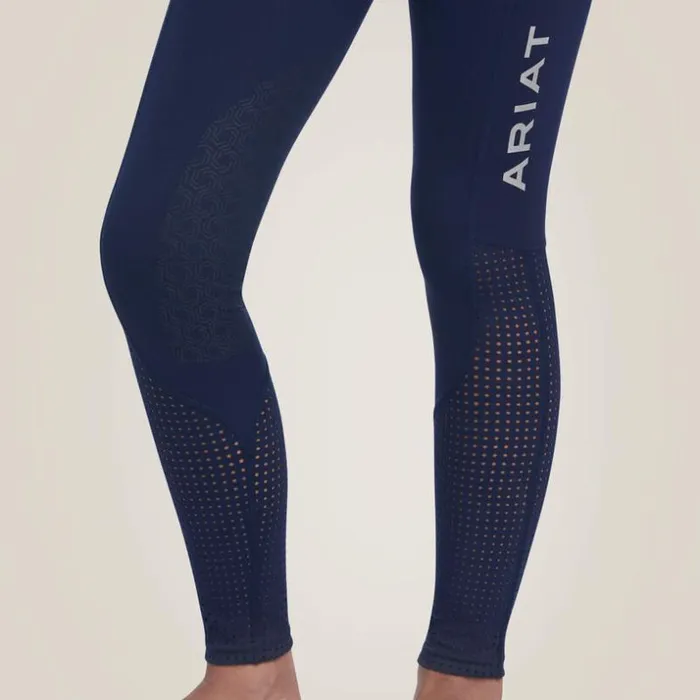 English Riding Kids Ariat Eos Knee Patch Tight Navy English Riding Kids Ariat Eos Knee Patch Tight Navy