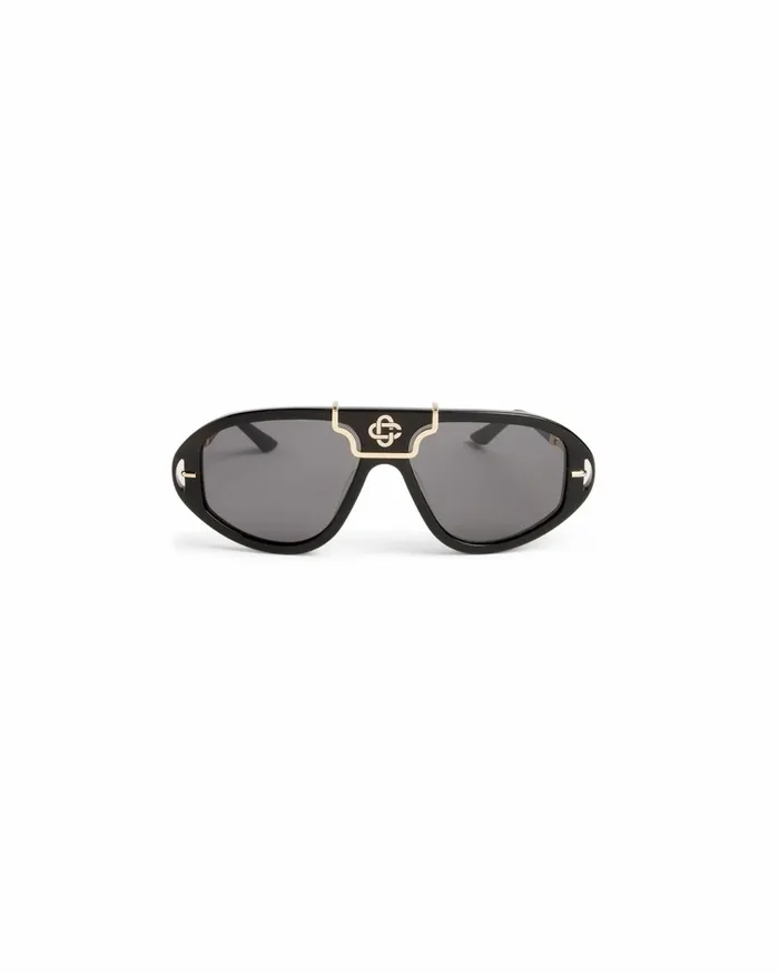Eyewear MenWomen Casablanca Paris Black and Gold The Hacienda Sunglasses
