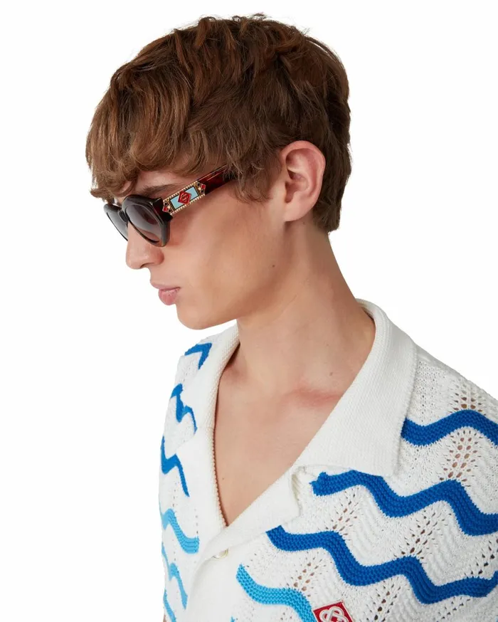 Eyewear MenWomen Casablanca Paris Black The Classic Metope Sunglasses Eyewear MenWomen Casablanca Paris Black The Classic Metope Sunglasses