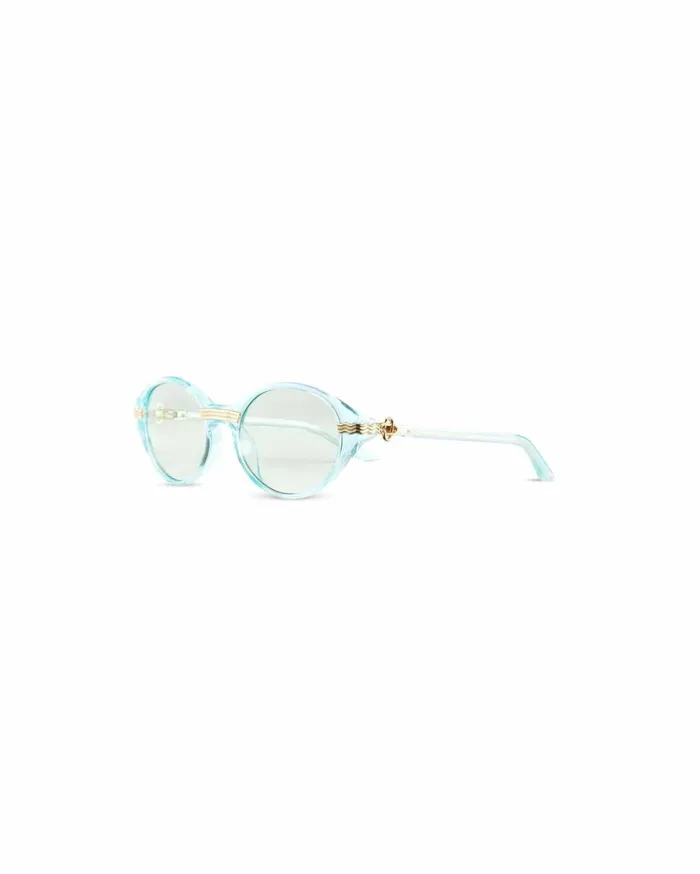 Eyewear MenWomen Casablanca Paris Cannes Gold and Light Green Sunglasses