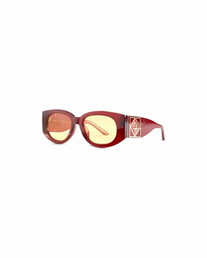 Eyewear MenWomen Casablanca Paris Wine and Gold Gabrielle Sunglasses