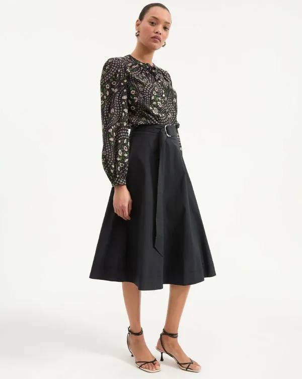 Facia ALine Skirt Black Women Veronica Beard Skirts and Shorts Facia ALine Skirt Black Women Veronica Beard Skirts and Shorts