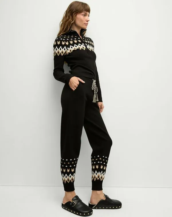 Fairbanks JoJo Knit Jogger Black Women Veronica Beard Pants Fairbanks JoJo Knit Jogger Black Women Veronica Beard Pants