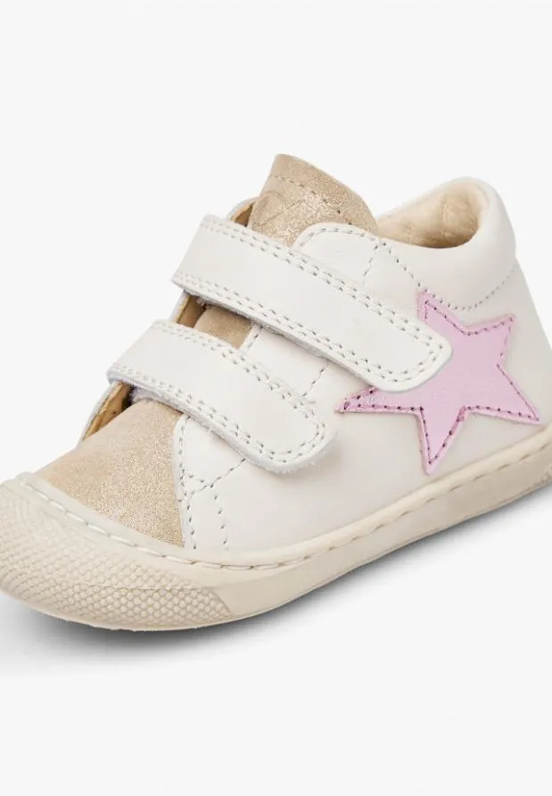 Flat Shoes Kids Naturino NATURINO KOLDE VL Creamplatinum Flat Shoes Kids Naturino NATURINO KOLDE VL Creamplatinum