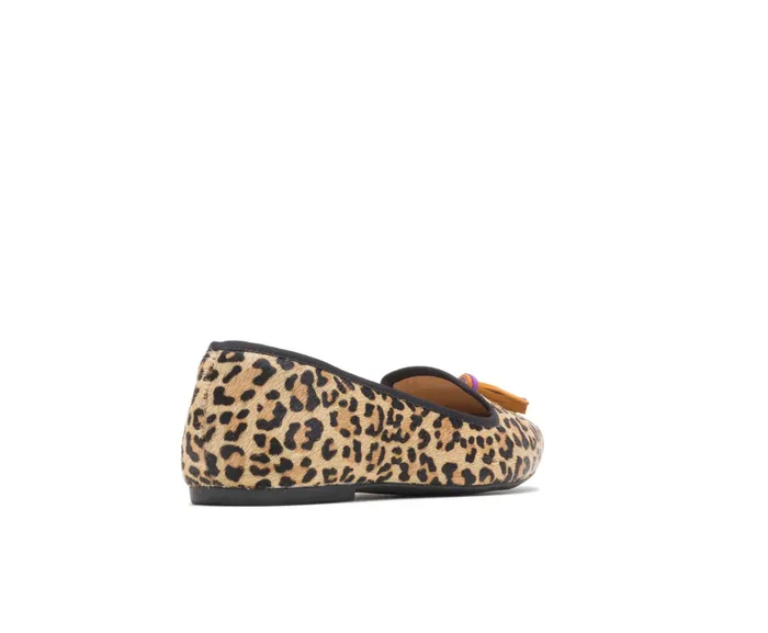 Flats and SlipOns Women Hush Puppies Sadie Tassel SlipOn Leopard Calf Hair Flats and SlipOns Women Hush Puppies Sadie Tassel SlipOn Leopard Calf Hair