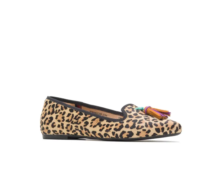 Flats and SlipOns Women Hush Puppies Sadie Tassel SlipOn Leopard Calf Hair Flats and SlipOns Women Hush Puppies Sadie Tassel SlipOn Leopard Calf Hair