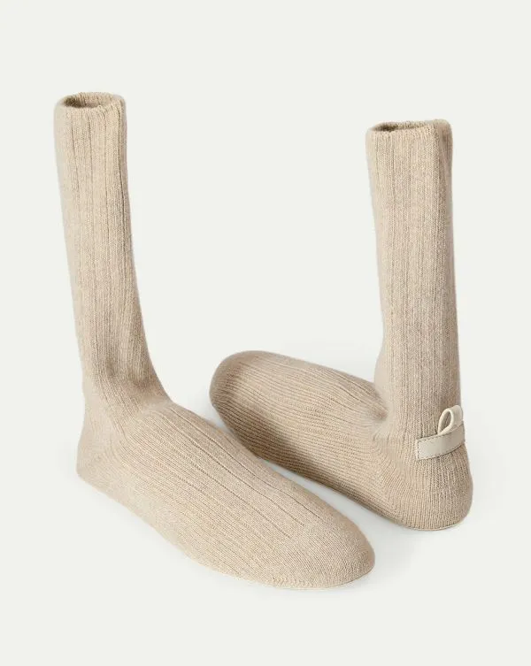 Flexible Knit Shoe Oatmeal Women Veronica Beard Accessories
