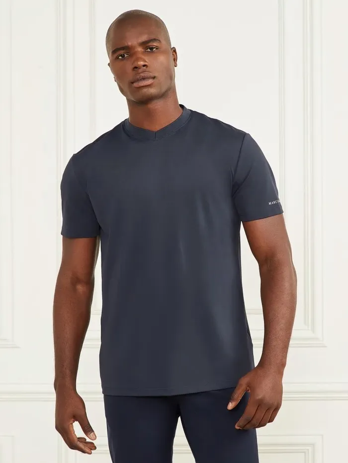 Formal VNeck Tee Bleu lgant TShirts and Tanks GUESS Men
